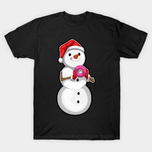 Snowman Christmas Donut T-Shirt